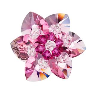 Brož s kamínky Crystals From Swarovski® Rose