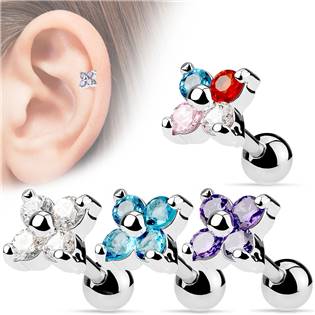 Cartilage piercing do ucha květina