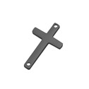 Černá ocelová komponenta - křížek