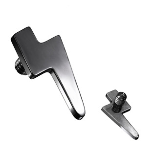 Černá ozdoba TITAN, závit 1,2 mm