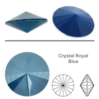 Crystals from Swarovski® RIVOLI 8 mm, ROYAL BLUE