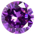 CZ Kubický zirkon - Amethyst, 100 ks