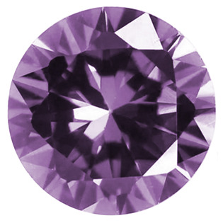 CZ Kubický zirkon - Amethyst, pr. 1.00 mm