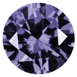 CZ Kubický zirkon - Tanzanite, pr. 1.00 mm