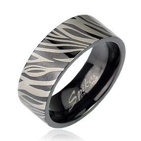 Dámský ocelový prsten, šíře 6 mm, vel. 49