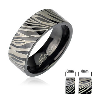 Dámský ocelový prsten, šíře 6 mm, vel. 51