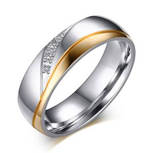Dámský ocelový prsten, vel. 49