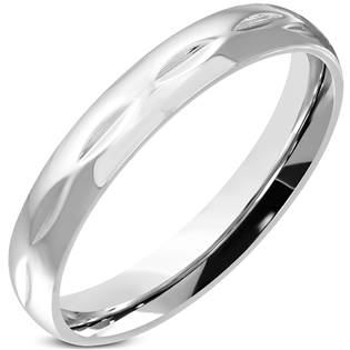 Dámský ocelový snubní prsten OPR0106