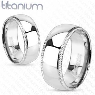 Dámský prsten titan, šíře 6 mm, vel. 49