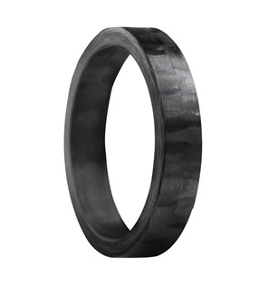 Dámský snubní karbonový prsten, šíře 4 mm