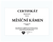 CERTIFIKÁT mĚSÍČNÍ KÁMEN strana 1