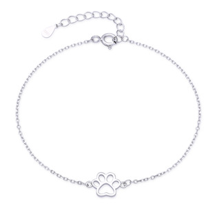 Dámský stříbrný náramek psí tlapka