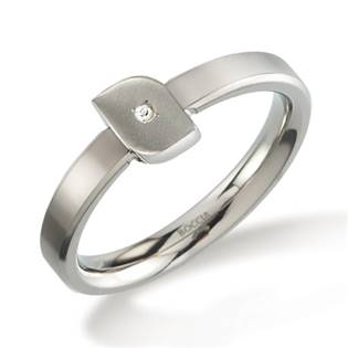 Dámský titanový prsten s diamantem 0141-02