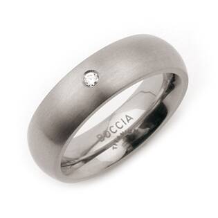 Dámský titanový snubní prsten BOCCIA® s diamantem 0102-06