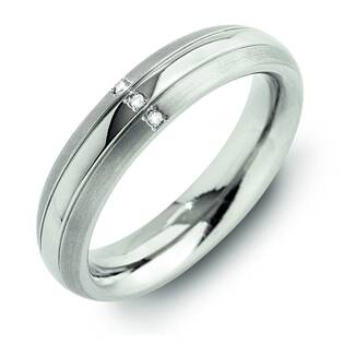 Dámský titanový snubní prsten s diamanty 0131-03