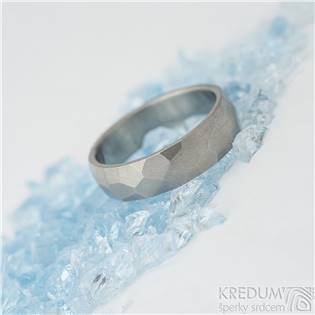 Dámský titanový snubní prsten Skalák matný