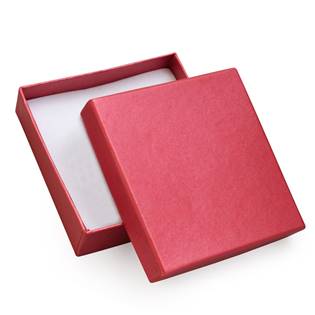 Dárková krabička - perleťově červená