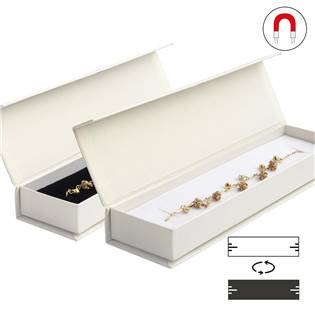 Dárková krabička na náramek bílá, magnetické zavírání