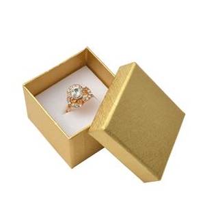 Dárková krabička na prsten nebo náušnice - zlatá