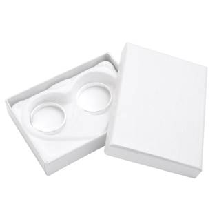 Dárková krabička na snubní prsteny - bílá
