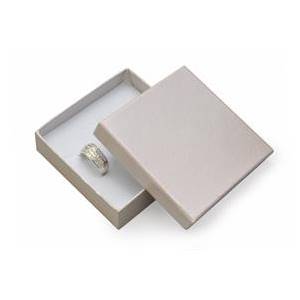 Dárková krabička na soupravu šperků - stříbřitě šedá