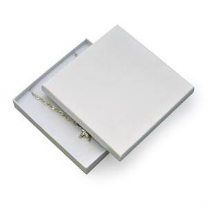 Dárková krabička na soupravu šperků velká - bílá