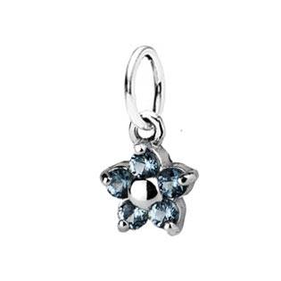 Dětský přívěšek kytička, akvamarín