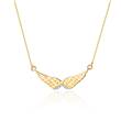 Zlatý briliantový náhrdelník andělská křídla ž s diamanty bílé zlato 585/1000