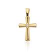 Zlatý briliantový přívěšek kříž s diamanty bílé zlato 585/1000