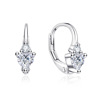 Dívčí stříbrné náušnice na klapku