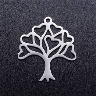 Drobný ocelový přívěšek - strom života