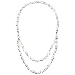 Dvojitý perlový náhrdelník Crystals from Swarovski®
