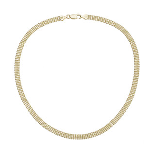 Elegantní náhrdelník pozlacený, délka 43 cm