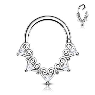 Helix / cartilage / tragus piercing 1,0 x 8 mm