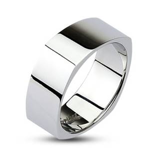 Hranatý ocelový prsten, šíře 8 mm