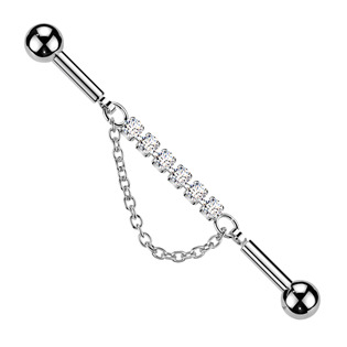 Industrial piercing s kamínky