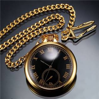 Kapesní hodinky zlacené - cibule