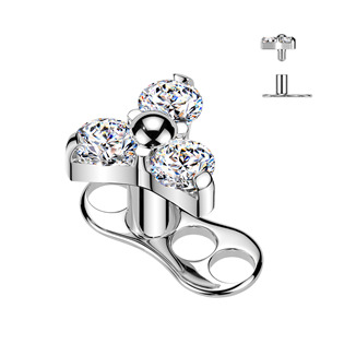 Kompletní microdermal piercing TITAN