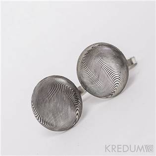 Kované damasteel manžetové knoflíky Mipapi