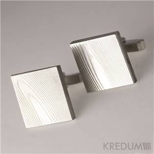 Kované damasteel manžetové knoflíky Quatro