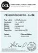 Certifikát safír korund