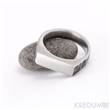 Kovaný ocelový prsten damasteel FOTO13