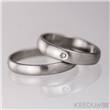 Snubní ocelové prsteny foto 1