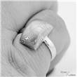 Kovaný ocelový prsten damasteel FOTO4