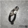 titanový prsten s perlou foto2