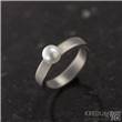 titanový prsten s perlou foto3