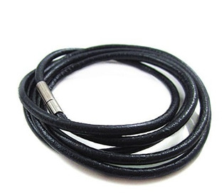 Kožená šňůrka na krk - bajonetový uzávěr, tl. 2 mm, délka 45 cm