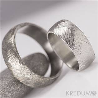 KS8001 Pánský kovaný ocelový prsten Klásek