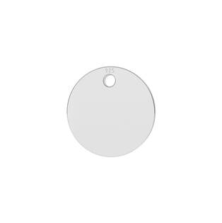 Kulatá stříbrná destička s otvorem, 8 mm, tl. 0,33 mm