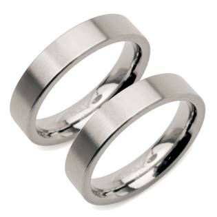 Matné snubní prsteny Boccia - pár